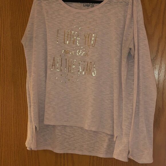 Bethany Mota Pink "I Love You More" Long Shirt - Picture 5 of 5